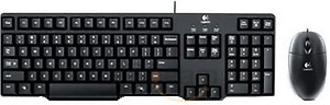 Logitech MK120 Wired keyboard and Mouse (Black) price in India.