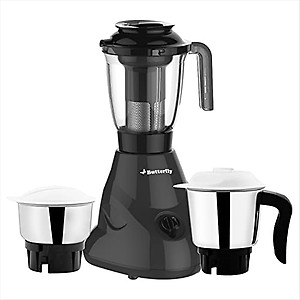 Butterfly Hero Plus Mixer Grinder 550 watts, Grey, Small |Plastic price in India.