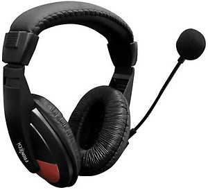 FRONTECH Wired Over Ear Headset with Mic (Black) price in India.