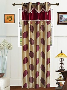 Door Curtain / Door Curtains Maroon price in India.
