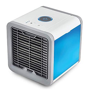 Pdezaart Mini Portable Air cooler Fan 3 in 1 Personal Space Conditioner, Humidifier and Purifier for Home/Office/Desk (Silver) price in India.