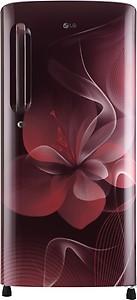 LG 190 L Direct Cool Single Door 3 Star Refrigerator  (Scarlet Dazzle, GL-B201ASDX) price in .