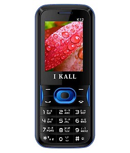 IKall K12 (Dual Sim, 1.8 Inch Display, 1000 Mah Battery, Black-Blue) (No Earphones) price in .