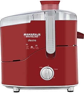 MAHARAJA WHITELINE Juice Extractor Desire Juicer (JE-100) 550 W Juicer (1 Jar, Red) price in India.
