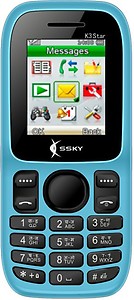 SSKY K3 Star (Dual Sim, 1.8 Inch Display, 1050 Mah Battery, Lime Gold) price in India.