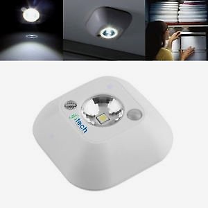 IFITech 8 LED Motion Sensor Light,Rechargeable Battery Operated Stick-on Anywhere Wireless Night Lights for Closet/Cabinet/Wall Light/Night Light/Step Light - WarmWhite price in India.