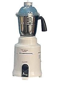 TOP MOST Shafe 900 Watts Mixer Grinder with 3 Jars (Liquidizing, Wet Grinding and Chutney Jar), Stainless Steel blades price in India.