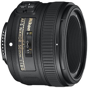 NIKON AF Nikkor 50 mm f/1.8D Standard Prime Lens  (Black) price in India.