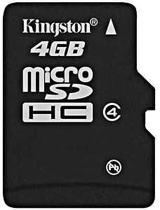 Kingston 4Gb Sd Memory Card With Vat Bill price in India.