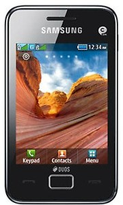 Samsung Star 3 Duos S5222 (Modern Black)( Transcend 8 GB Memory Card  ) price in India.