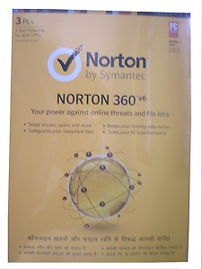 Norton 360 Version 6 V6 Ver 6.0 3 USER - 1 YEAR price in India.