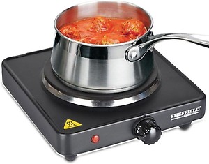 Sheffield Classic Electric Cooking Stove 1500 Watts-Black price in India.