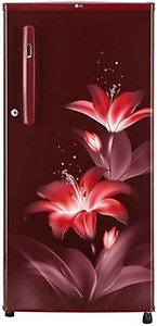 LG 190 Litres 1 Star Direct Cool Single Door Refrigerator with Stabilizer Free Operation (GL-B199ORGB, Ruby Glow) price in India.