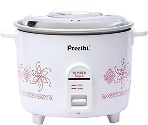 Preethi RC 319 A10 Electric Rice Cooker  (1 L, White and Red, Pack of 3) price in India.