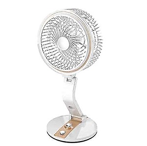 Table Fan Powerful Rechargeable 1.5 Watts Table Fan with 21 SMD LED Light, Table Fan for Home, Table Fans, Table Fan for Office Desk, Table Fan High Speed, Table Fan For Kitchen :- Assorted Color price in India.
