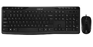 Circle C-50 Slim Multimedia Keyboard Combo (USB) with 3 Year Warranty price in India.