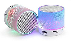 SHOPEE Rechargeable Bluetooth Speaker WITH LED Wireless Bluetooth Speaker - Assorted Color price in India.