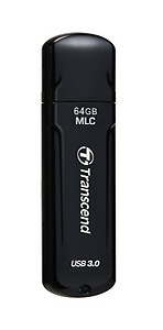 Transcend JetFlash 750 64GB USB 3.0 Pen Drive, Black price in India.