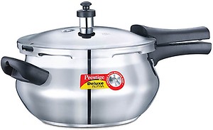 Prestige Deluxe-Alpha Base 4.4 Ltr Junior Handi Stainless Steel Outer Lid Pressure Cooker price in India.
