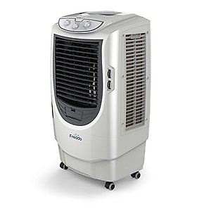 Havells Freddo 70L Desert Air Cooler for home | Powerful Air Delivery | Everlast Pump | High Density Honeycomb Pads | Humidity Control, Auto Drain | Heavy Duty (White/Grey) price in India.