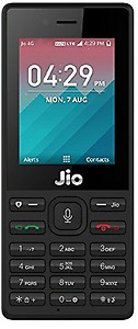Reliance Jio Phone (Single Sim, 2.4 Inch Display, 2000 Mah Battery, Black) price in India.