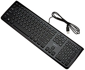 AmazonBasics Wired Keyboard (Black) price in India.