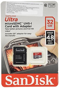 SanDisk Ultra 32 GB SDHC UHS-I Card Class 10 120 MB/s Memory Card price in India.