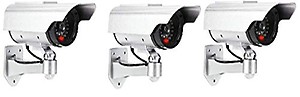 Drake LED Dummy Security Camera Realistic Look CCTV Fake Bullet Camera Dummy Camera (3) price in India.