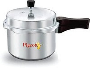 Pigeon By Stovekraft Special Aluminium Pressure Cooker with Outer Lid Induction and Gas Stove Compatible 3 Litre Capacity for Healthy Cooking (Silver) price in India.