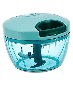 Visual Creation Handy Mini Plastic Chopper with 3 Blades, Green price in India.