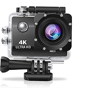 Rambot Touch Screen Sports Action Camera, 4K Waterproof Sport Camera,17Rambot Degree Wide Angle WiFi HD Cam, 16MP-3 price in India.