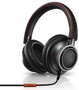 Philips L2BO/27 Fidelio High Fidelity Headphones with Mic and Memory foam cushioning, Black/Orange price in India.