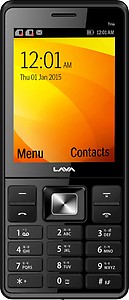 Lava KKT Trio Triple Sim Phone - Black & Grey price in India.