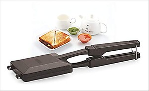 Fokiya Non-Stick Aluminium Gas Toaster Cum Sandwich Maker | Gas Sandwich Toaster (Black) price in India.