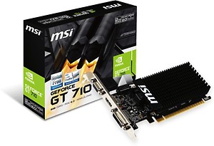 MSI GT 710 2 GB ddr3_sdram pci_e 2GD3H LP DDR3 Gaming Graphic Card price in India.