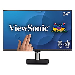 ViewSonic 24 Inch Fhd IPS Touch Monitor One Cable Solution USB Type-C,10-Point in-Cell Projected Capacitive Touch,Advanced Ergonomics,Magnetic Stylus Pen,Adv Dp,USB 3.1 Type-A,B,C,Hdmi-Td2455,Black price in India.
