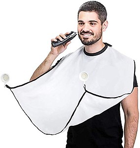 DZYARA™® Beard Apron Cape Beard Trimming Bib for Men Shaving & Hair Catcher Non-Stick Hair Catcher Grooming Cloth Waterproof with Suction Cups for Mirror,beard apron for trimming,beard apron cape price in India.