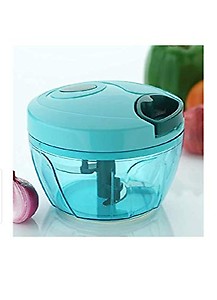 Generic Handy Quick Cutter Vegetable Mini Pull Chopper for Kitchen, 3 Steel Blade price in India.