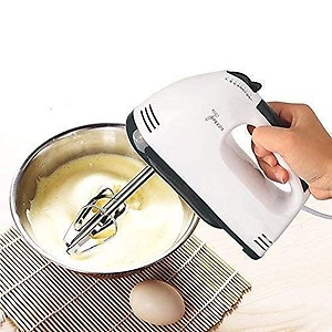 Yorten 260 WATT Electric Hand Mixer, Egg Beater and Blenders with Chrome Beater 7 Speed Control,Design 10 price in India.