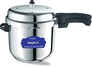 Impex 3 Litre Pressure cooker Induction base with Outer Lid, Pressure cooker with Quick and Even Heating, Virgin Grade Aluminium Pressure Cooker, 5 Years Warranty (Silver) (Induction Base, 3 Litres) price in India.
