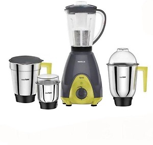 HAVELLS GHFMGBJE060 Sprint 600 W Mixer Grinder (4 Jars, Grey and Yellow) price in India.