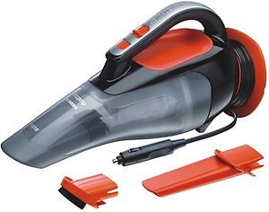 Black + Decker ADV1210 12V Powerful Dustbuster Automatic Car Vacuum Cleaner with 4 accessories (Black and Orange) price in India.