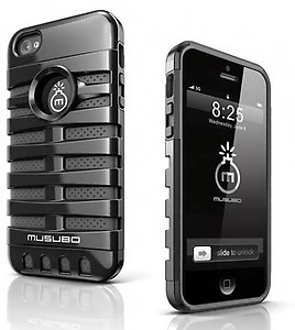 MUSUBO Retro Designed For iPhone 4 / 4S (Black) price in India.