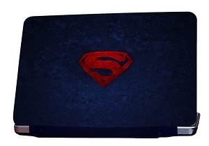 SkinShack Superman Logo On Blue Laptop Skin price in India.