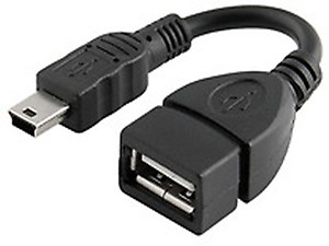 Speed USB Micro To USB Female OTG data_cable (Black) price in India.