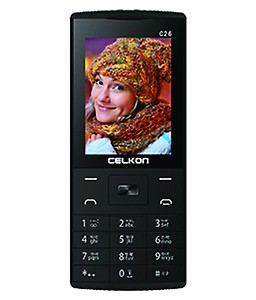 Celkon C26 ( Below 256 MB Blue Black ) price in India.