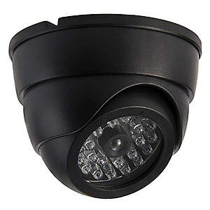 GBEX Realistic Looking Dummy Security CCTV Camera with Flashing Red LED Light for Office and Home (Black) price in India.