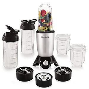 Cookwell Bullet Mixer Grinder (5 Jar, 3 Blade, Black) - Copper, 600 Watts price in India.