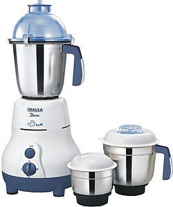 Inalsa Diva Plus 750 W Mixer Grinder (White & Blue/3 Jar) price in India.