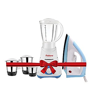 Fabiano Janny 500W 4 Jars Mixer Grinder, Over Load Protection, Anti Skid Rubber Legs, White price in India.